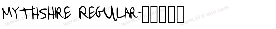 Mythshire Regular字体转换